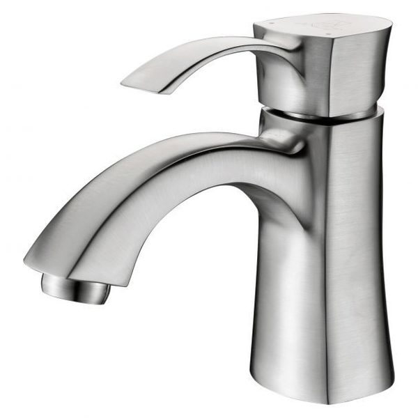 Anzzi Alto Single-Handle Mid-Arc Bathroom Faucet, Brushed Nickel L-AZ012BN